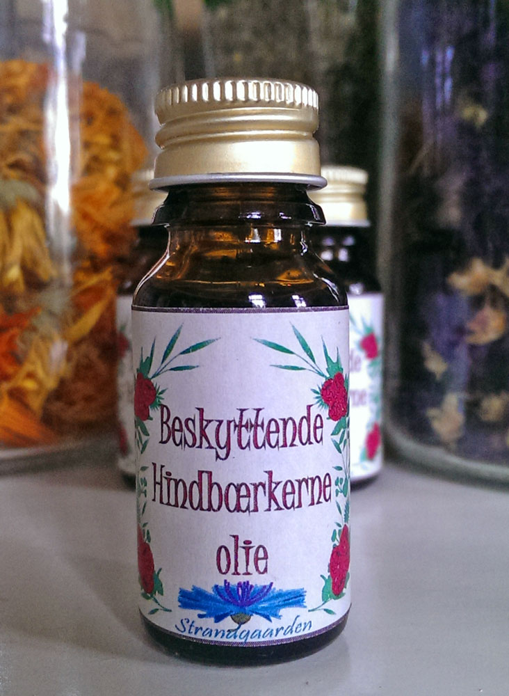 Beskyttende hindbærkerneolie